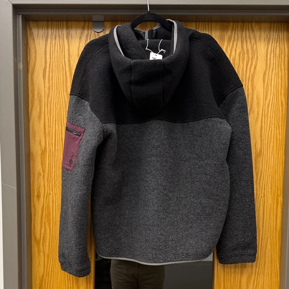 Smartwool Men’s Hudson Trail Jacket - Black, Gray, and Maroon - Picture 12 of 12